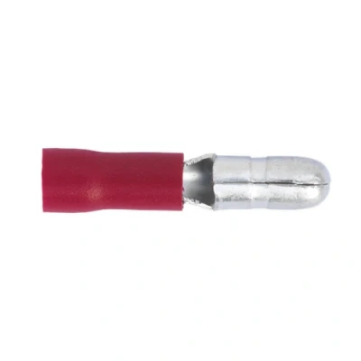 Image of Sealey Bullet Terminal Ø4mm Male Red Pack of 100