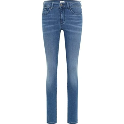 Image of MUSTANG Women&#039;s Style Shelby Skinny Jeans, Dark Blue 940, 28W x 34L