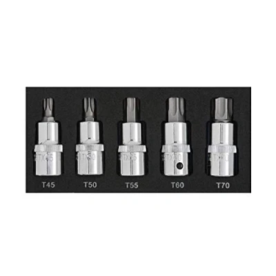 Image of BlueSpot 5PCE 1/2&quot; Torx Bit Set (T45 T70) (EVA Foam)