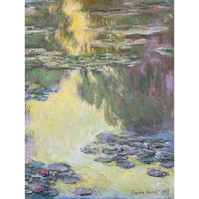 Image of Claude Monet Waterlilies 2 Large Art Print Poster Wall Decor Premium Mural
