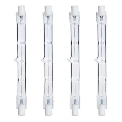 Image of Comyan 300W Equivalent R7s Linear Halogen Floodlight 4650lm 2700K J118 Security Light Bulb 118mm Length, Dimmable Warm White, 4Pack