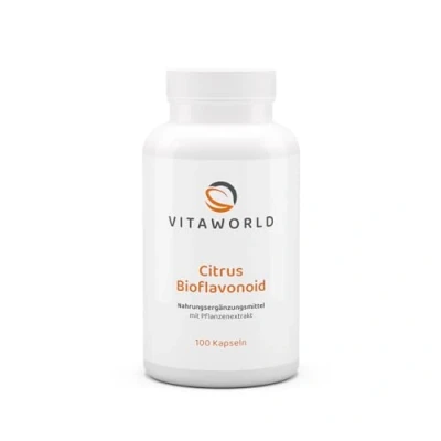 Image of Vita World Citrus Bioflavonoid 100 Capsules Vegan 100% Hesperidin Made in Germany