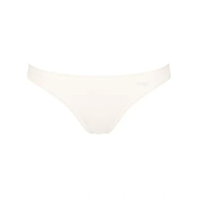 Image of Sloggi Womens GO Mini Briefs 2 Pack White Polyamide Size Small