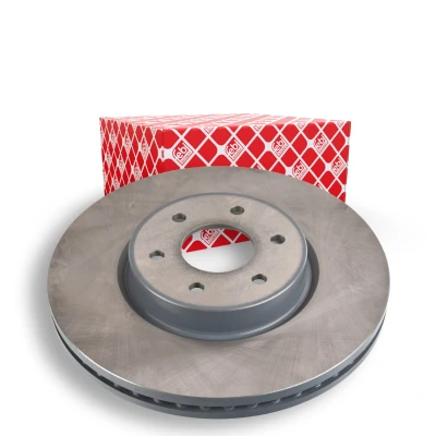 Image of 402065XA0A Brake disc FEBI BILSTEIN 107222 Front Axle 319,7mm 28mm 6 Hole 114,3mm internally vented Coated MERCEDES BENZ: X Class