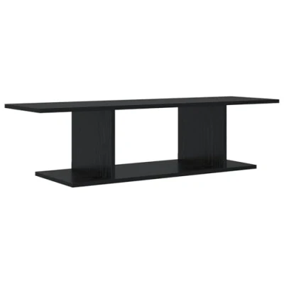 Image of vidaXL TV Cabinet with Shelf Black 103 x 30 26.5 cm Engineered wood