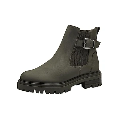 Image of Tamaris Women&#039;s 1 25499 41 Ankle Boot, Olive, 5 UK