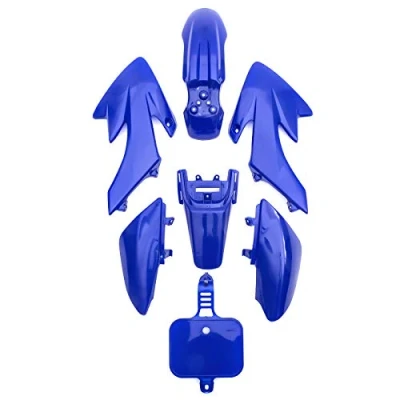 Image of Pitbike CRF50 Frame Plastics Set In Blue Fits 50cc 110cc 125cc CRF 50 Number Board