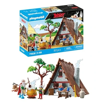 Image of Playmobil Asterix House Playset and Obelix Adventure Toy for Kids Aged 5+ 71828