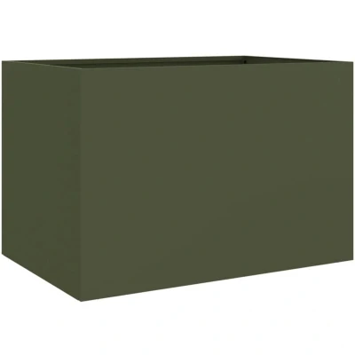 Image of vidaXL Planter Olive Green 62x40x39 cm Steel