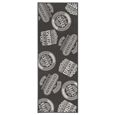 Image of andiamo Espresso 282475 Kitchen Runner, Washable, Short Pile Made of 100% Polyamide, 1 x Rug, Brown