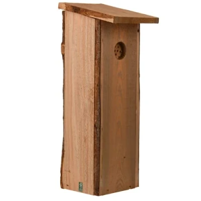 Image of Woodpecker Nest Nesting Box Bird House Pinewood FSC 100% Wildlife