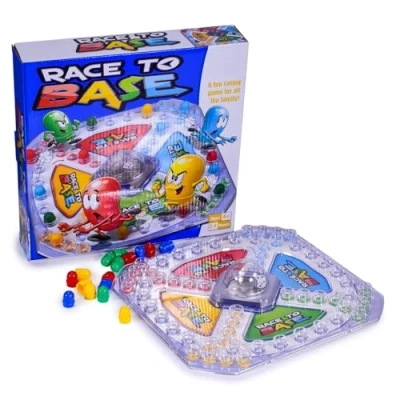 Image of Classic Traditional Board games Kids Children Family Adults Fun Great value (Race To Base Game)