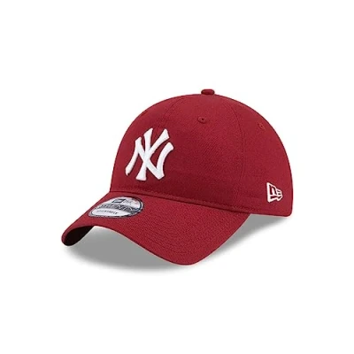 Image of New Era York Yankees MLB League Essential Cardinal 9Twenty Unstructured Strapback Cap One Size