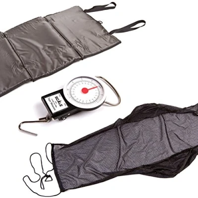 Image of FLADEN Matt Hayes Adventure Fishing Tackle Accessory Gift Selection Weigh Sling, Unhooking Mat &amp; 22kg Scales Set [99 2466336]