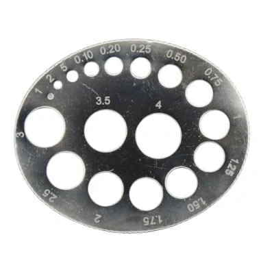 Image of 0.01 4 Carat Diamond Bead Gemstone Gauge Simple Tool Nickel Plated Steel