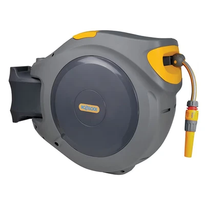 Image of hose Reel Hozelock Auto 40 meter inclusive wall mount and couplings