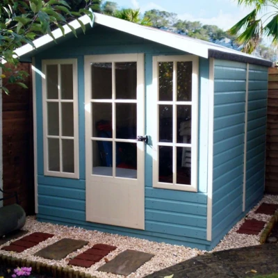 Image of 7&#039;1 x 7&#039;11 Shire Chatsworth Wooden Summerhouse