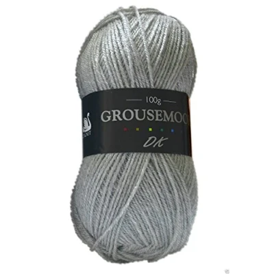 Image of Cygnet Grousemoor DK Knitting Yarn 100g with Wool 195 Light Grey