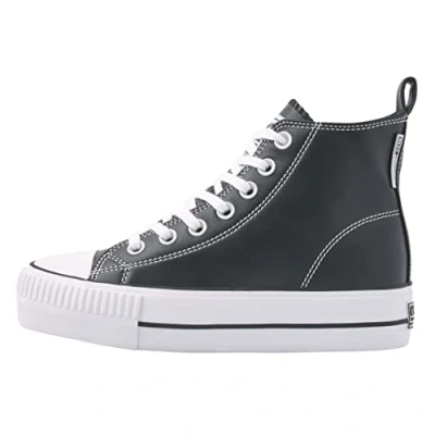 Image of British Knights Women&#039;s Kaya Mid Sneaker, Black, 5 UK