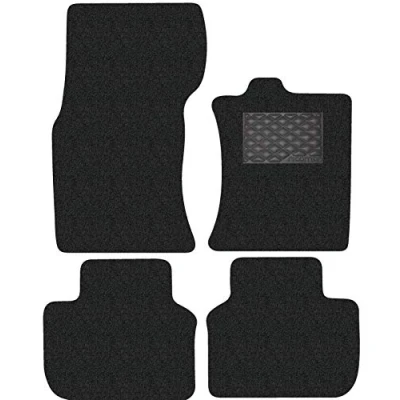 Image of Nicoman Spaghetti All Weather Fully Tailored Car mats Fit【2016 2019 XF Saloon/Estate X260 】(Full Set 4 Piece,Black Eco)