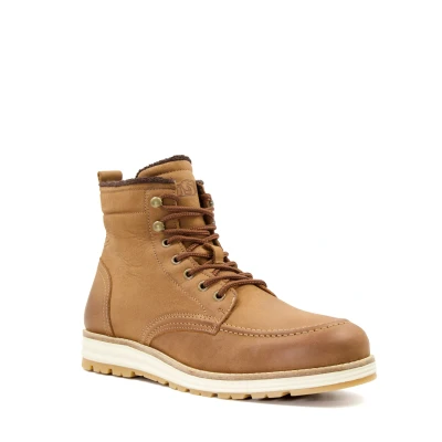 Image of Dune Mens CRANNES Casual Lace Up Hiker Boots Size UK 7 Flat Heel Tan