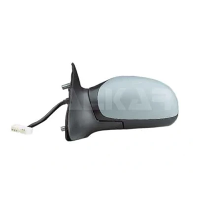 Image of 8149S2 Wing mirror ALKAR 6125850 left primed Electric Heatable, Blue tinted, Aspherical for hand drive vehicles PEUGEOT: 406 Saloon, Estate