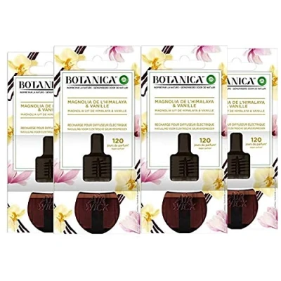 Image of Air Wick Botanica Electric Home Freshener Refill, Himalayan Magnolia and Vanilla 19 ml, Pack of 4