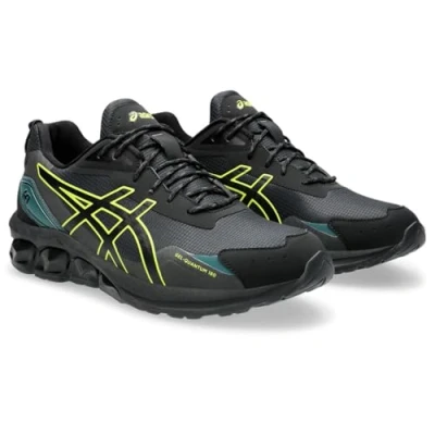 Image of Asics Men&#039;s Gel Quantum 180 LS Sneaker, Black Neon Lime, 7 UK