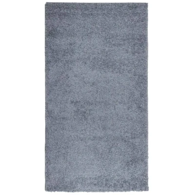 Image of vidaXL Shaggy Rug PAMPLONA High Pile Modern Blue 80x150 cm