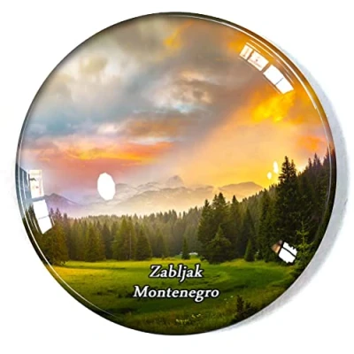 Image of Zabljak Montenegro Fridge Magnet Refrigerator Freezer Souvenir Decoration Sticker Glass Crafts