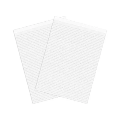 Image of Silvine 80 Page A4 Office Memo Pad, Head Bound and Ruled 8mm Feint. [Pack of 10], White