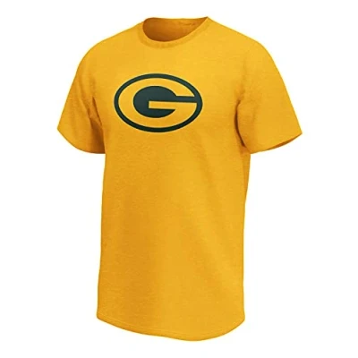Image of Fanatics NFL Green Bay Packers Mono Premium Graphic T Shirt yellow, L