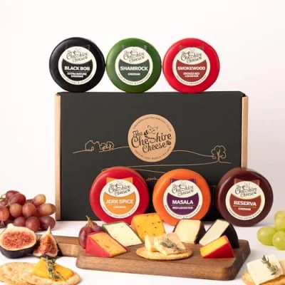 Image of Cheshire Cheese Company No.1 Gift Selection 6 x 200g Waxed Truckles