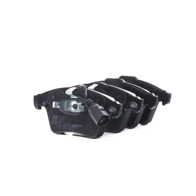 Image of 7H0698151, 7H0698151B, 7H0698151D, JZW698151Q Brake pad set FEBI BILSTEIN 16462 Front Axle incl. wear warning contact with piston clip