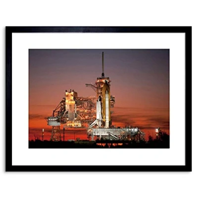 Image of Wee Blue Coo SPACE SHUTTLE ATLANTIS KENNEDY CENTER FRAMED PRINT F97X6361