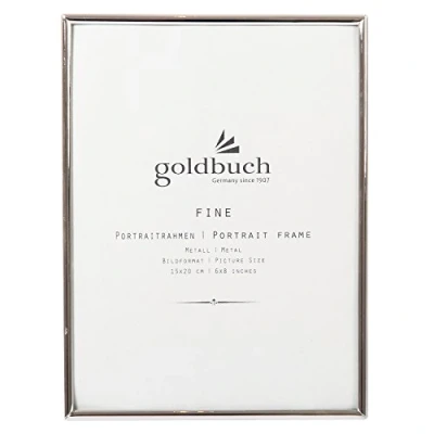 Image of Goldbuch 960264 Fine Picture Frame for 1 in 15 x 20 Format Metal Silver