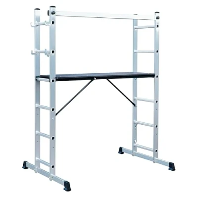 Image of Sealey Aluminium Scaffold Ladder 4 Way EN 131