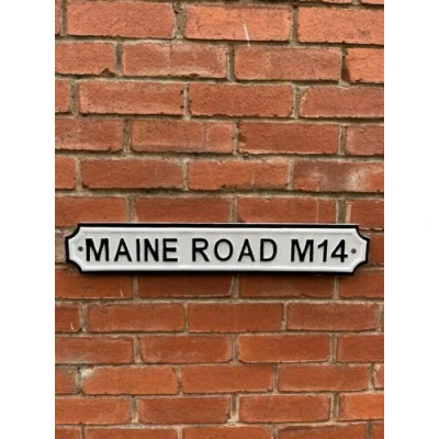 Image of MAINE Road M14 Vintage Style Street Sign SOLID METAL