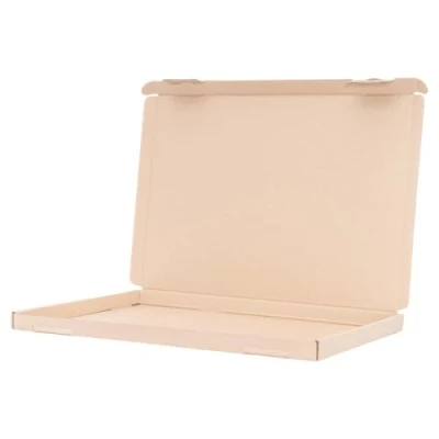 Image of 300?Large Letter Boxes Folding Shipping Pack Maxibrief Cardboard Corrugated Box Brown or White (Choice of Size), brown, GB 2 (350 x 250 20 mm)