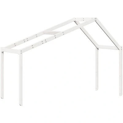 Image of vidaXL Kids&#039; Bed Roof White 203x95.5x142 cm Solid Wood Pine