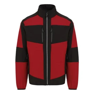 Image of Regatta Professional Men&#039;s E Volve 2 Layer Softshell Jacket Classic Red Black, Size: M