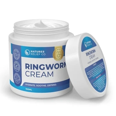 Image of Antifungal Ringworm Cream Fast Acting Relief 150ml Non Greasy, Quick Absorbing Formula with Tea Tree &amp; Thyme Oils Effective Natural Treatment for Skin Infections