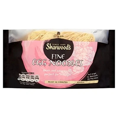 Image of Sharwood&#039;s Fine Egg Noodles (375g) Pack of 6