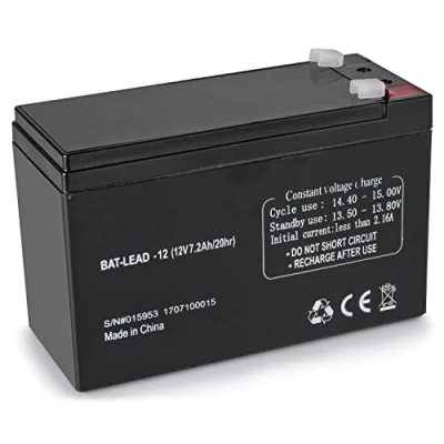 Image of HQ BAT Lead 12 12V 7.2Ah Universal Sealed Rechargeable Acid Battery