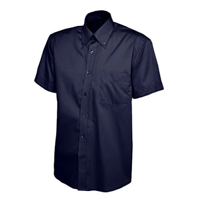 Image of Mens Pinpoint Oxford Half Sleeve Shirt