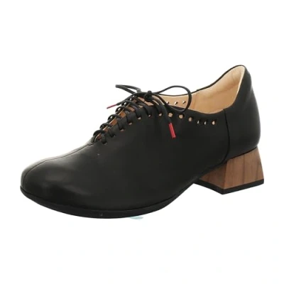 Image of Think! Women&#039;s Delicia_3 000358 Chrome Free Tanned Sustainable Changeable footbeds Pumps, 0000 Black, 6.5 UK