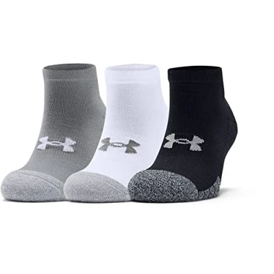 Image of Under Armour Unisex UA Heatgear Locut, Breathable Trainer Socks, Compression Socks
