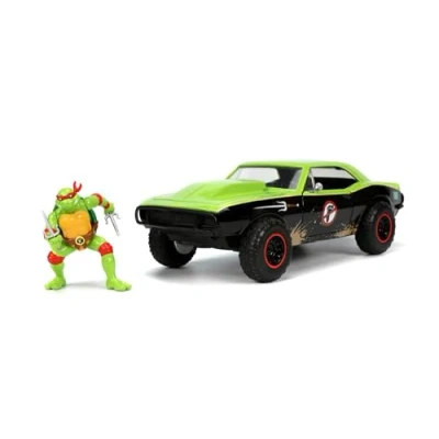 Image of Turtles Raphael Chevy Camaro 1:24 Muscle Car Including Figure As Seen From Movie And Television