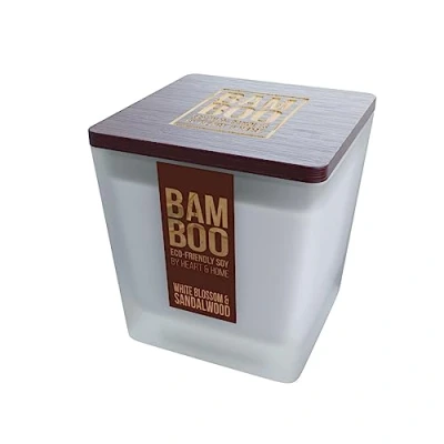 Image of Bamboo Large Candle (White Blossom and Sandalwood)