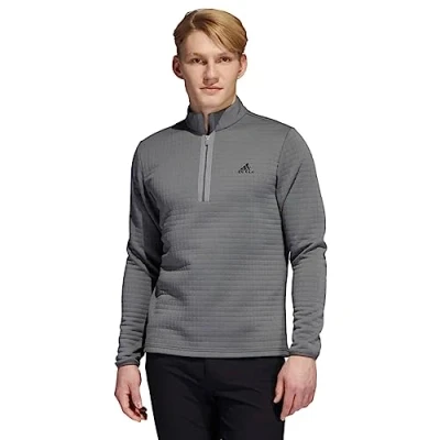 Image of Adidas Golf Mens Durable Water Repellent Sweater Grey Four S